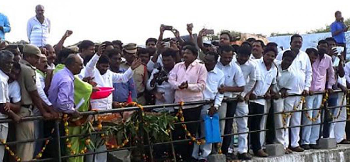 Krishna irrigation water released