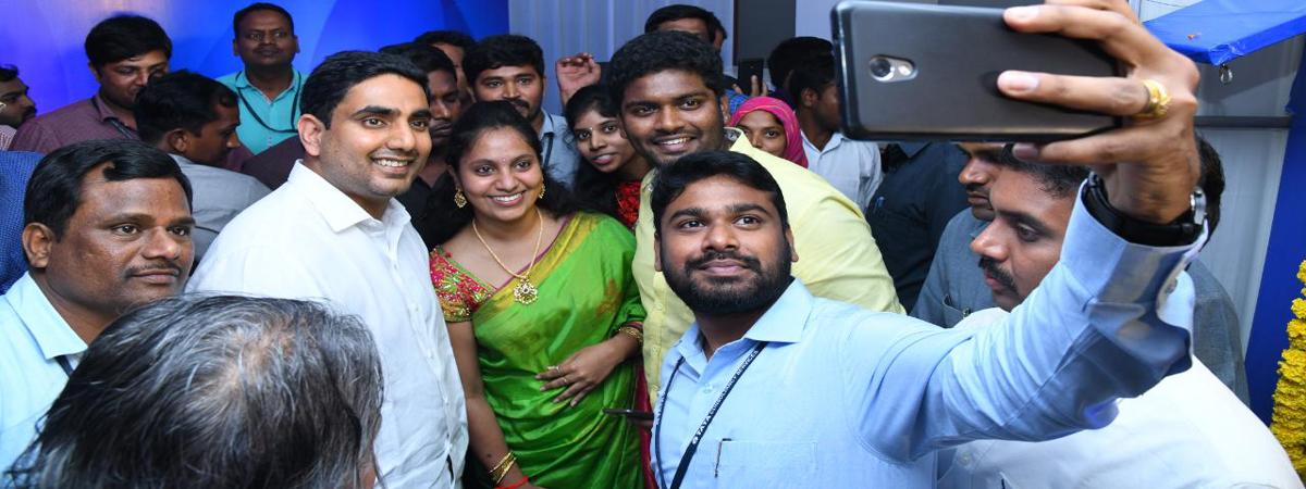 Lokesh opens AP Online Development Centre, assures expansion of services