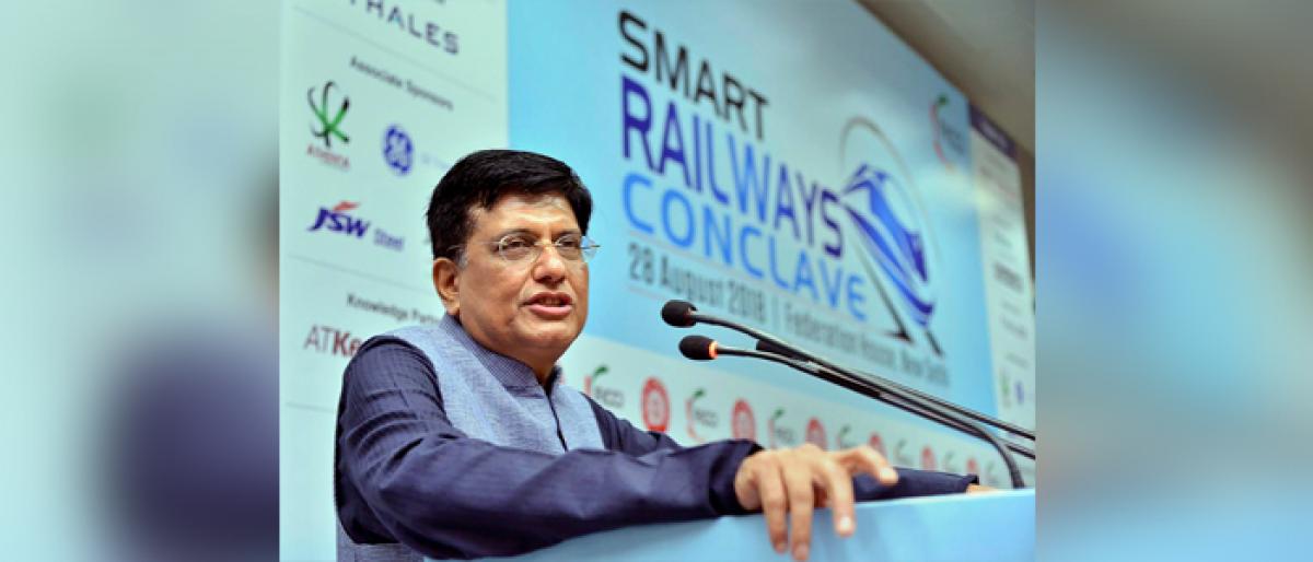 6000 railway stations will be WiFi enabled in next 6 months says Minister of Railways Piyush Goyal