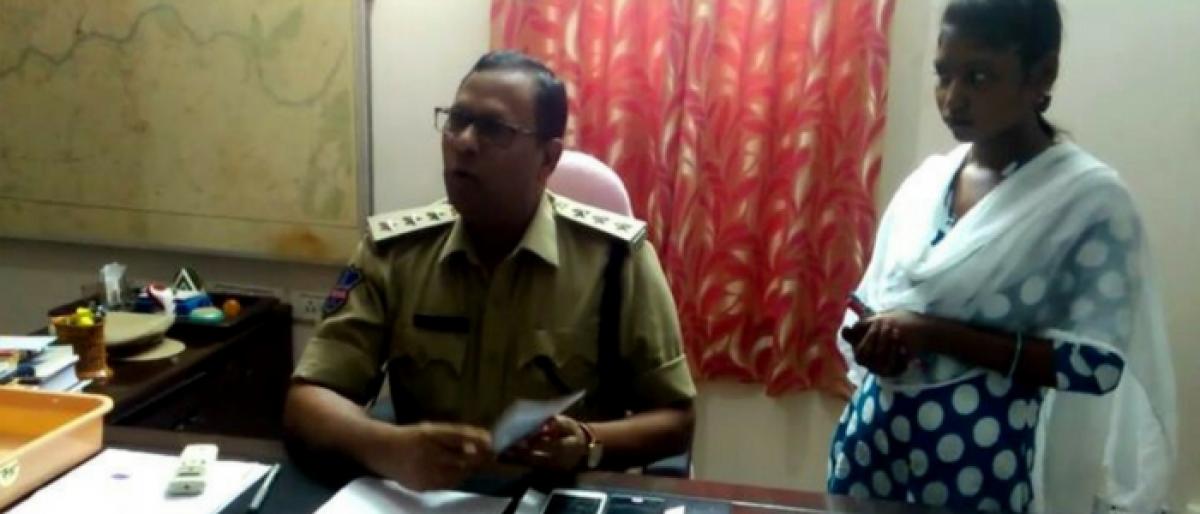 Miryalaguda DSP adopts orphan girl