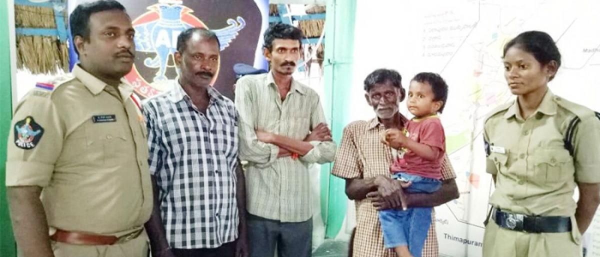 Missing child traced within 24 hours in Pithapuram