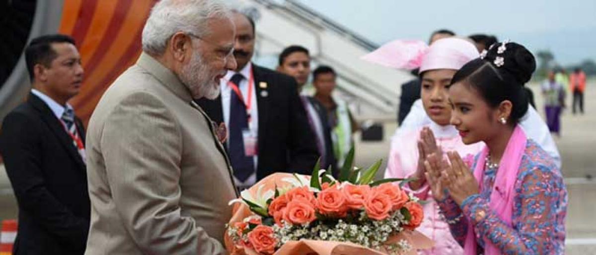 PM Modi in Myanmar