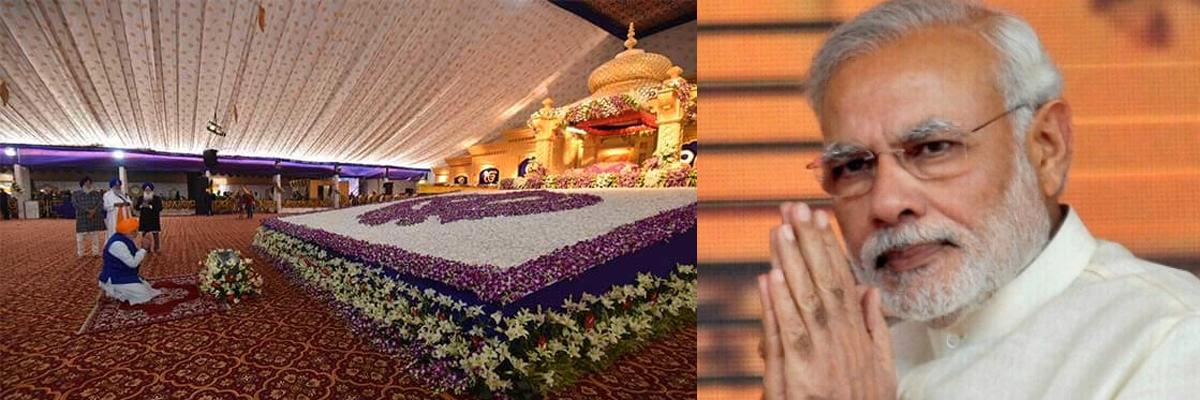 Modi pays tribute to Guru Nanak on his birth anniversary