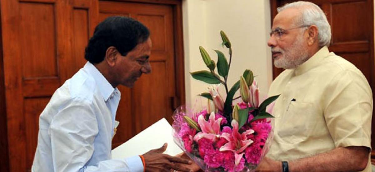 KCR meets PM Modi, demands increase in Assembly seats