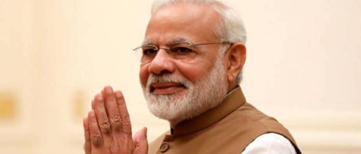 Lets fight terror: Modi