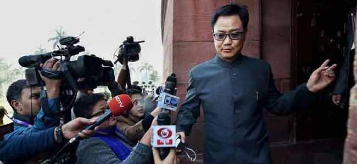 Modi govt to install 24x7 hi-tech virtual fence with sensors along Indo-Pak to curb infiltration: Kiren Rijiju in LS