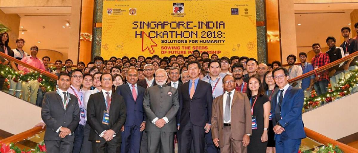 India- Singapore Hackathon boost to technology, youth power: Modi