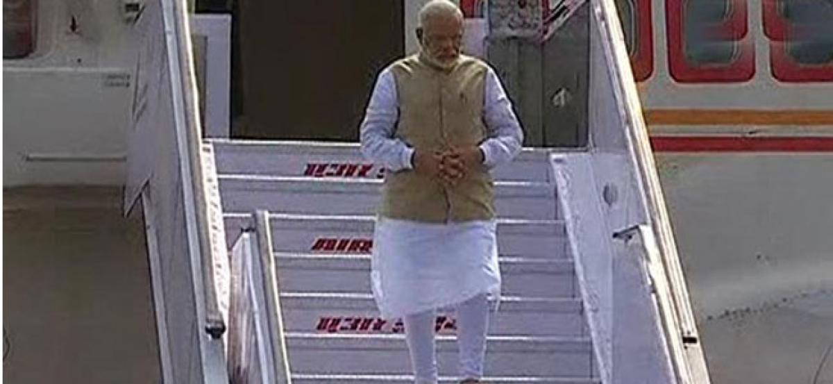 PM Modi arrives in New Delhi after two-nation tour