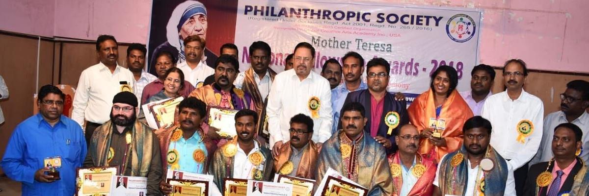 Mother Teresa National Fellowship Awards-2018 presented in Vijayawada