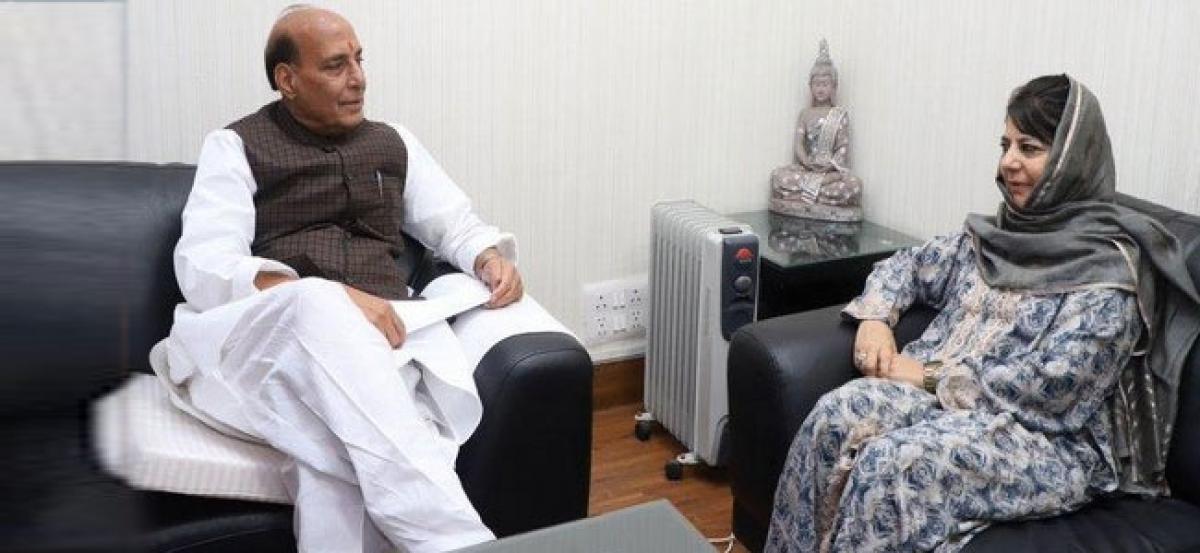 CM Mufti meets Rajnath over states development issue