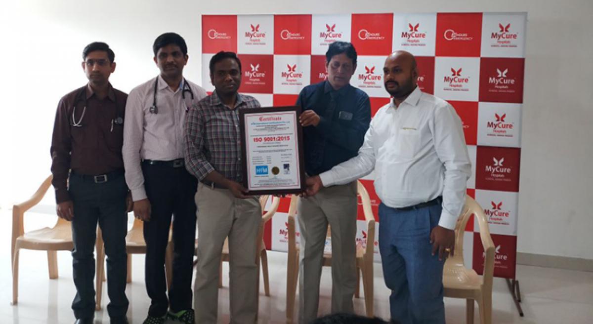 MyCure Hospitals gets ISO certificate