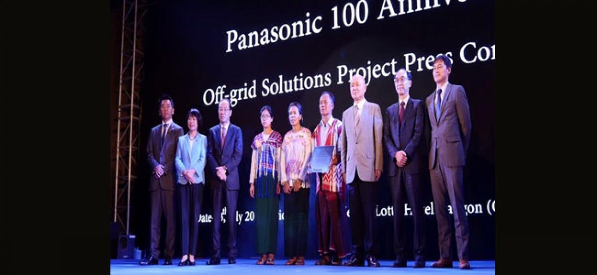 Panasonic provides electricity to rural areas of Myanmar