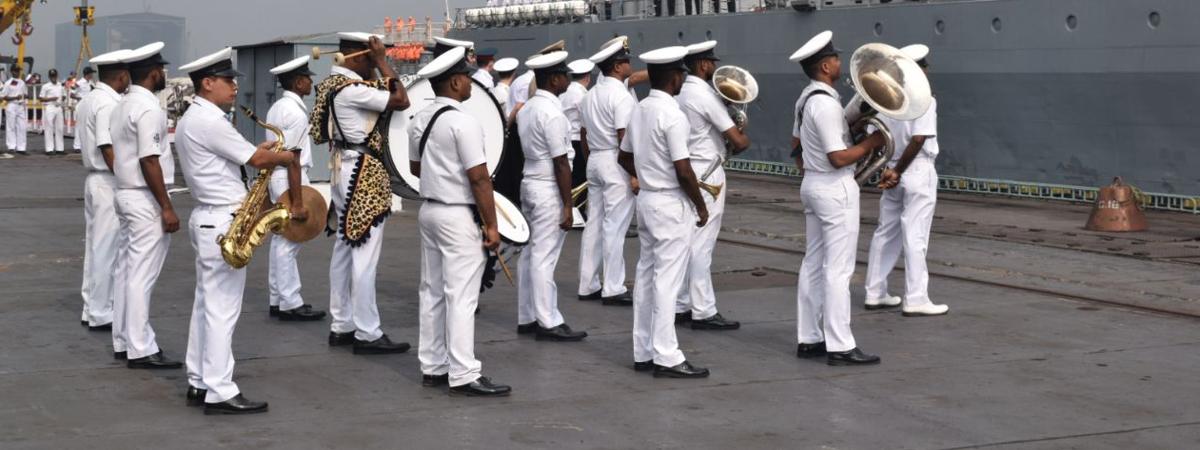 Russian Federation Navy arrives to take part in Indra Navy