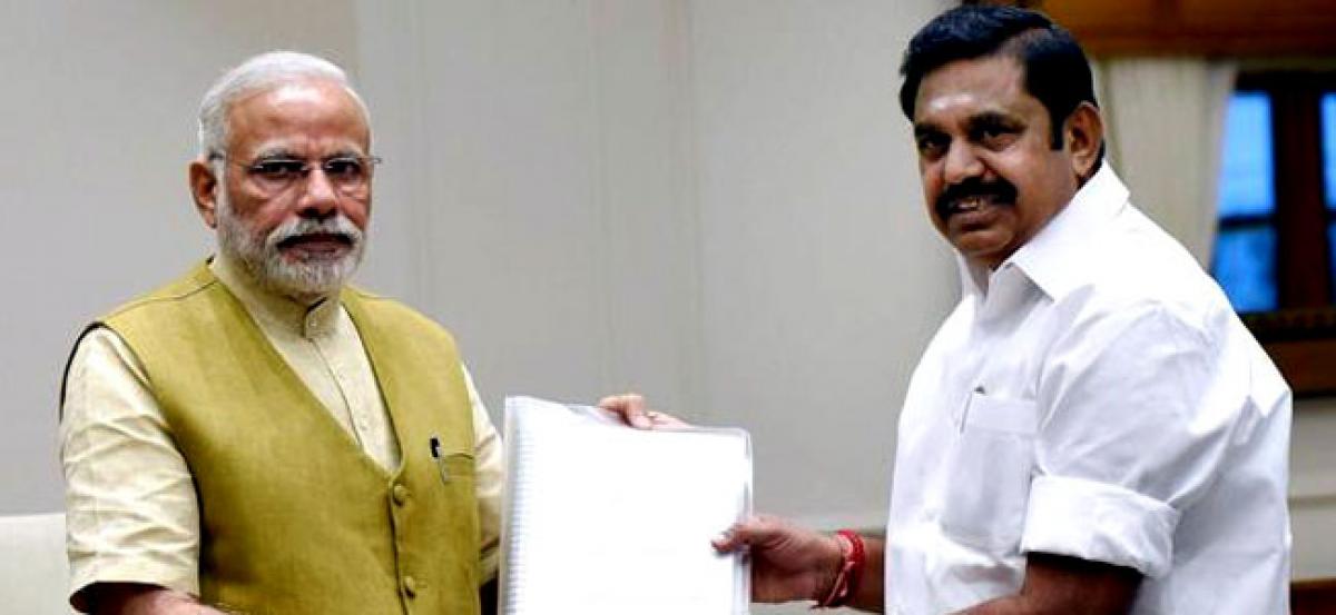 Tamil Nadu Chief CM meets Modi; seeks exemption from NEET