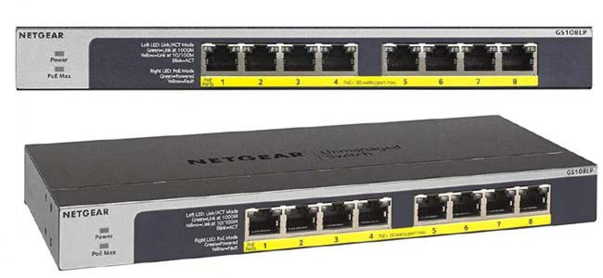 NETGEAR Launches GS108LP Unmanaged PoE Switch with 8 Gigabit Port in India