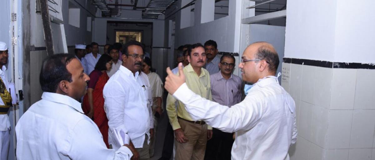 Central team inspects NIMS at Bibinagar