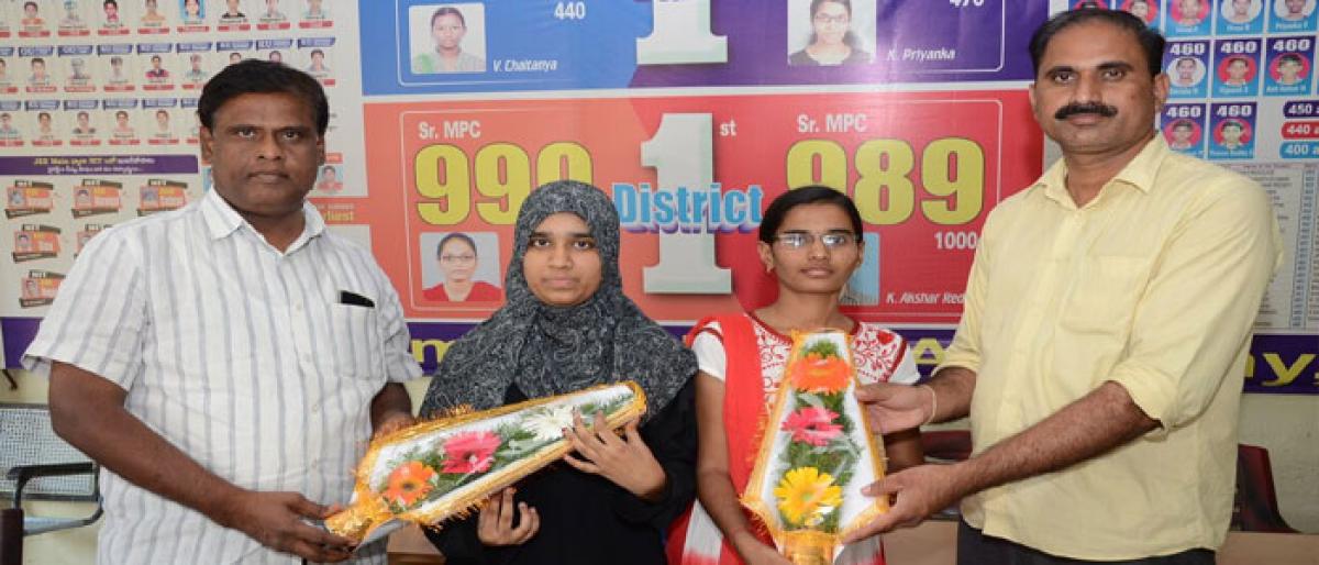Gowthami students excel in Intermediate exams
