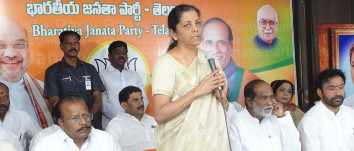 Nirmala Sitharaman pays tributes to Bangaru Laxman