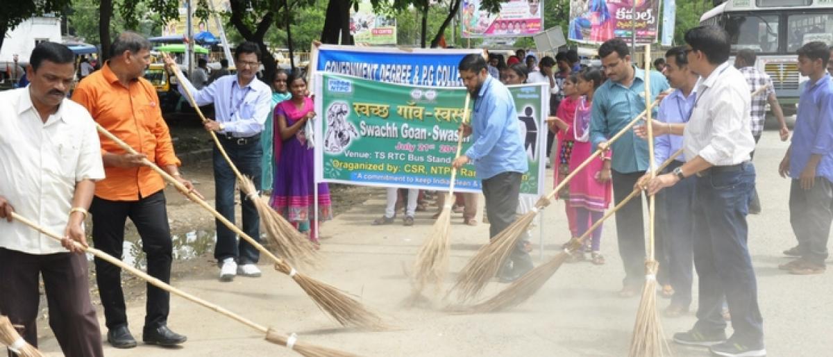 NTPC staff take part in cleanliness drive