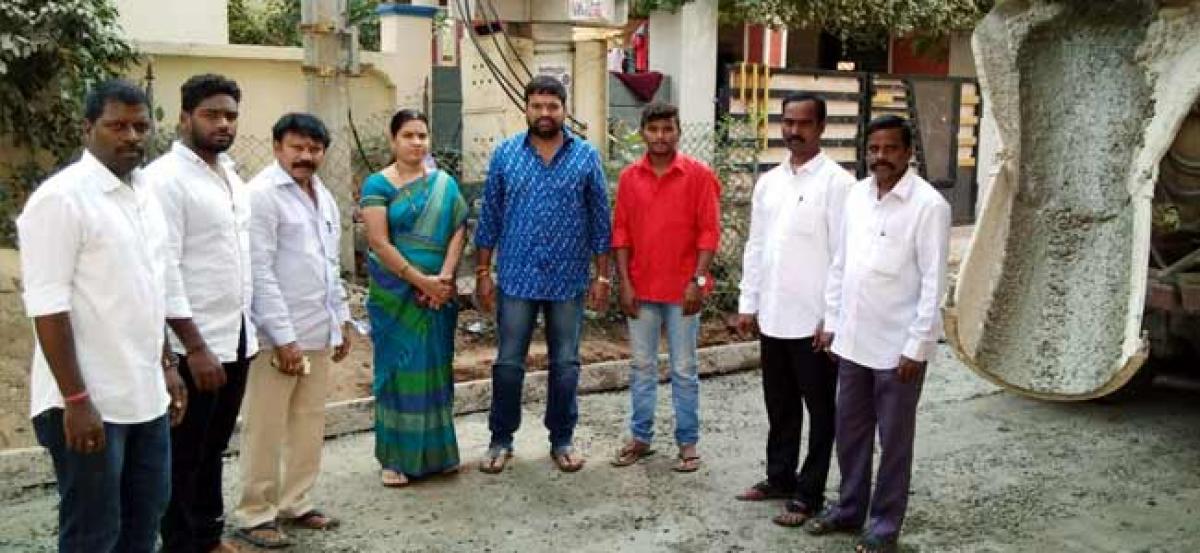 Road works begin at Nacharam