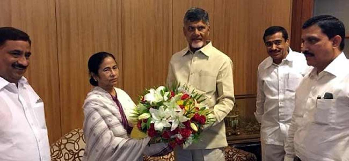 Chandrababu Naidu leaves to Kolkata