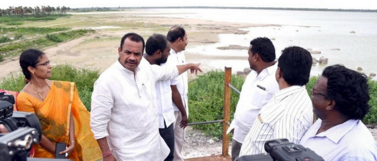 Nalgonda MLA expresses concern over falling water levels in Udayasamudram reservoir