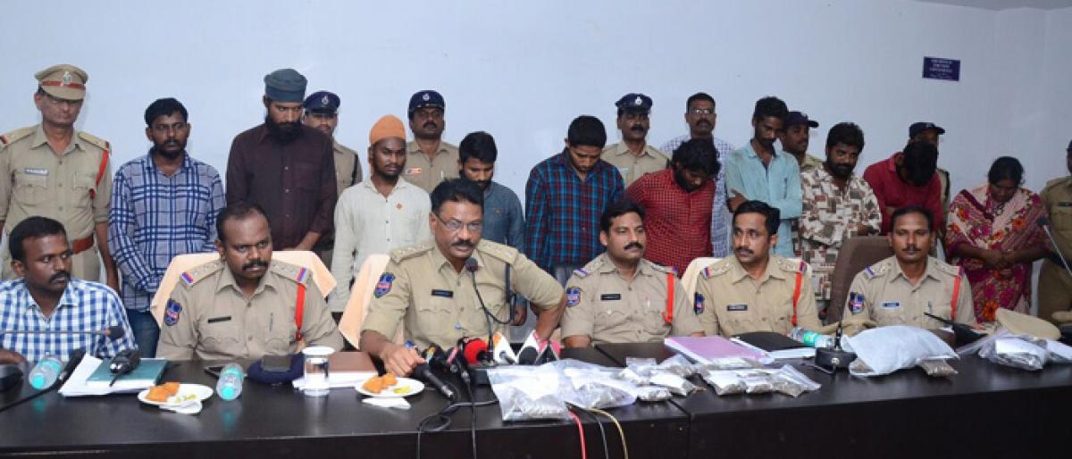 10 ganja peddlers arrested in Nalgonda