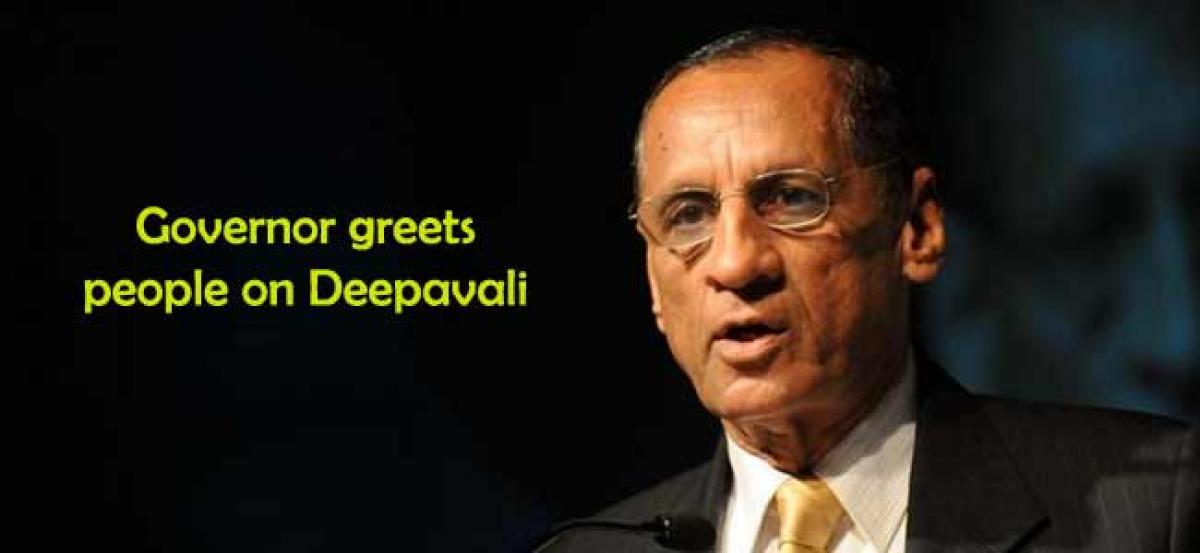 Governor greets people on Deepavali