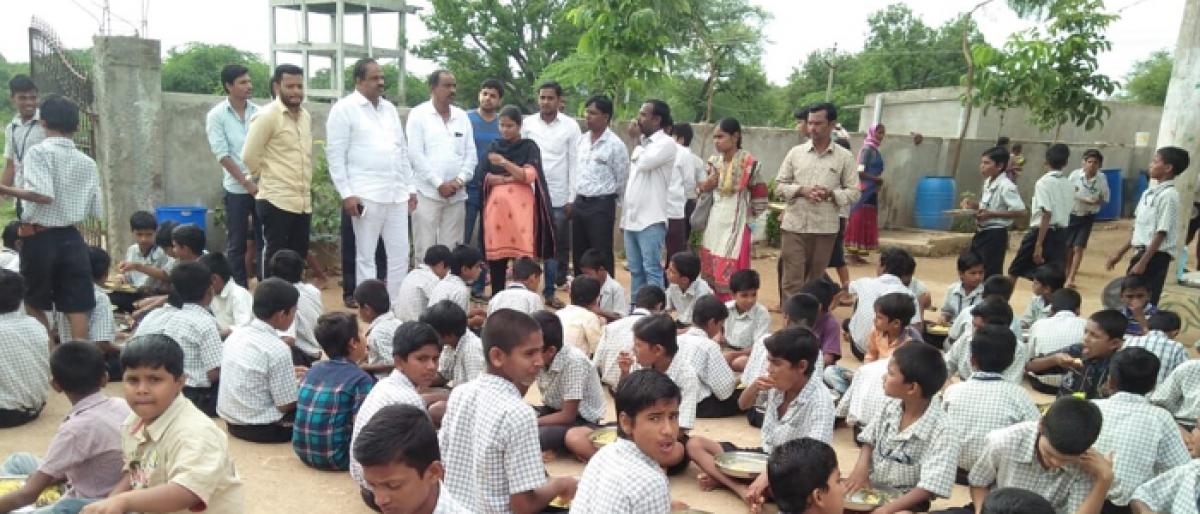 MLA M Bhupal Reddy inspects residential school for STs