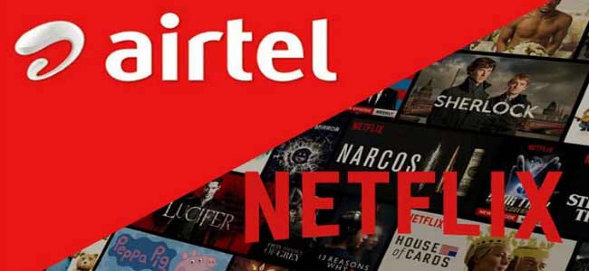 Free Netflix subscription with Airtels selective plans