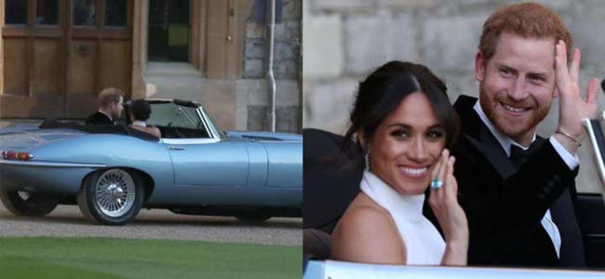 Newlyweds Harry and Meghan Markle back to Kensington Palace after royal wedding