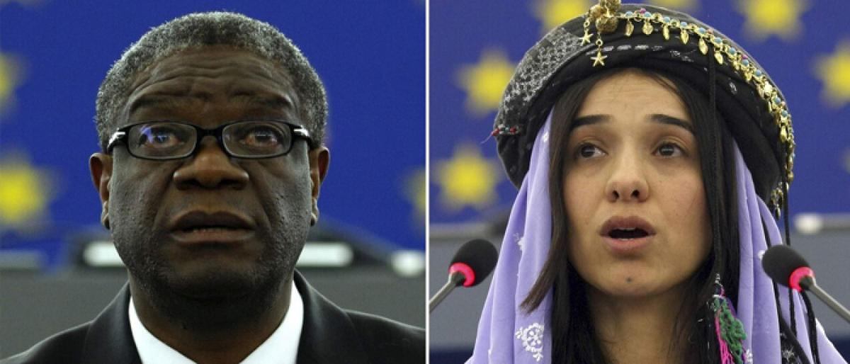 Nobel Peace Prize honours fight against sexual violence