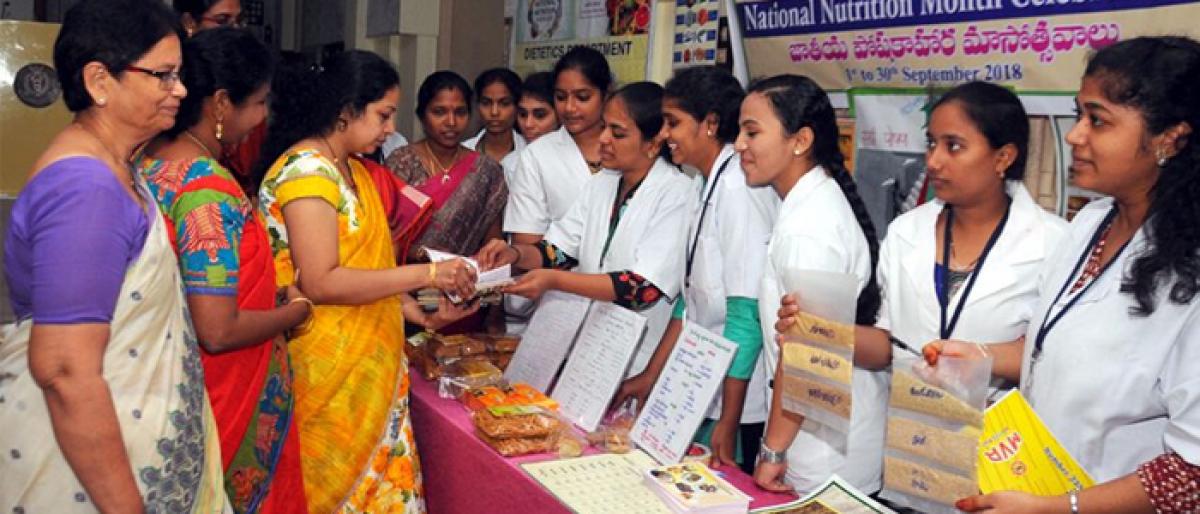 Awareness meet on nutrition held at IMA hall in Vijayawada