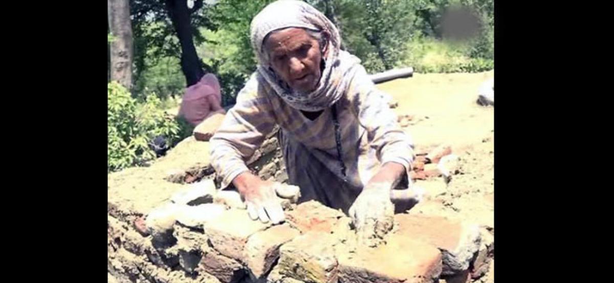 87-yr-old woman constructs toilet to make her village open defecation free