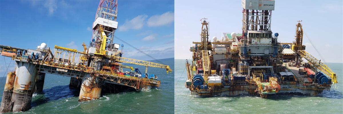 Indian Navy Airlifts Technical Team on Damaged Oil Rig Olinda Star in KG Basin