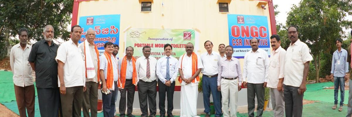 ONGC donates bio-toilets to Annavaram temple