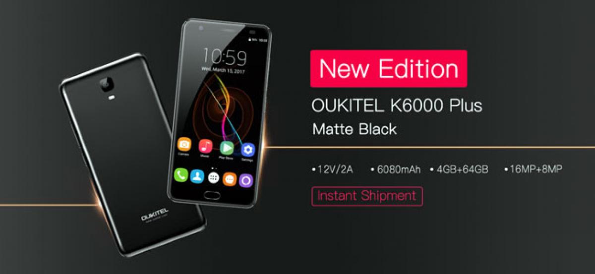 OUKITEL K6000 Plus Gets New Matte Black Edition & New Software update