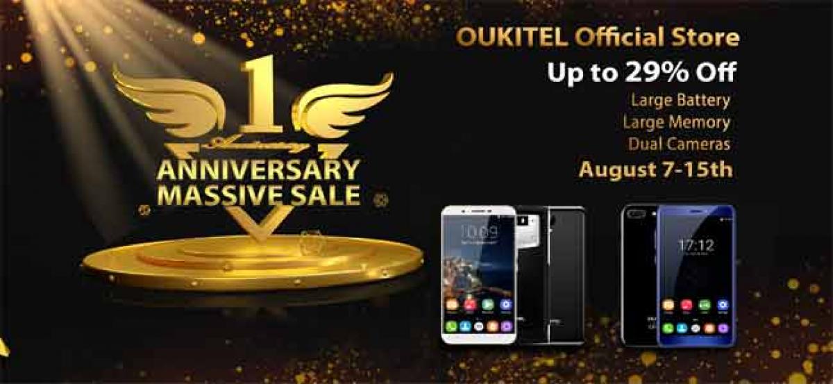 OUKITEL Official Store Anniversary Flash Sale Starts today