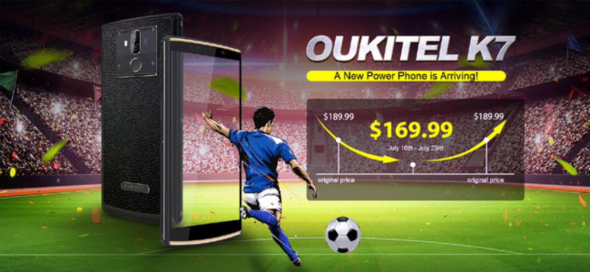 OUKITEL K7 Hot Flash Sale on DX, $169.99 for 10000mAh Massive Battery Phone