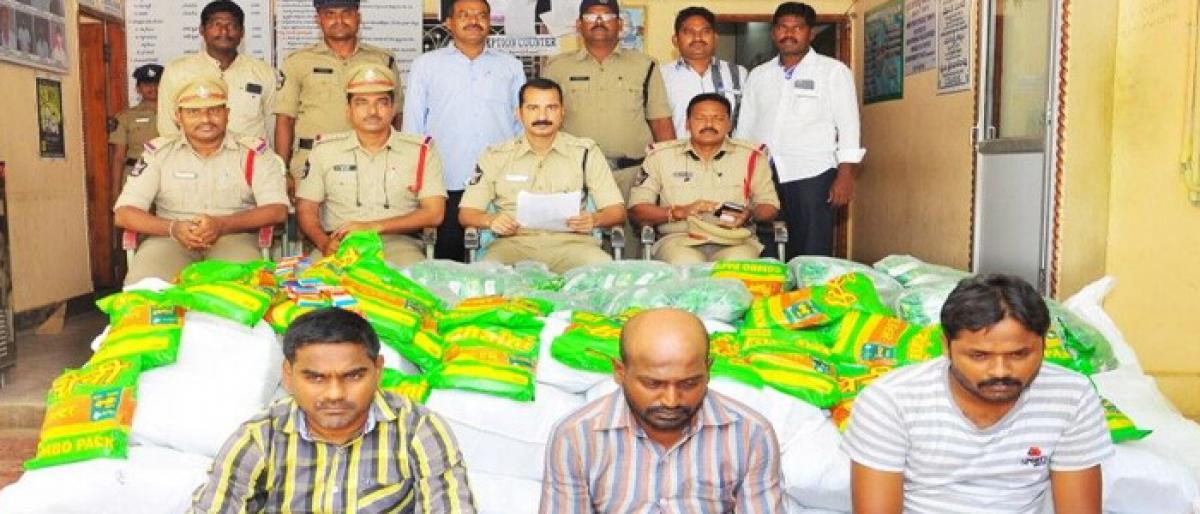 3 arrested for illegal supply of gutkha in Ongole