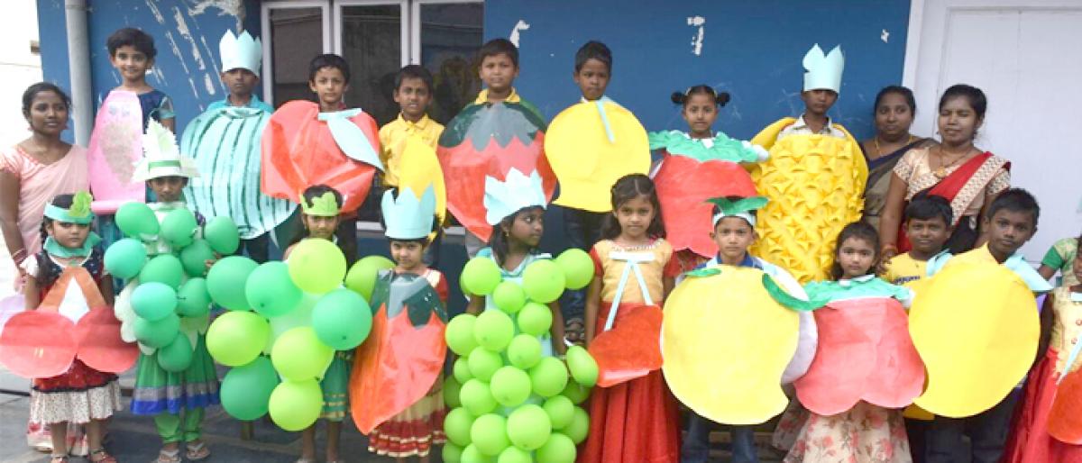 Orchids school celebrates National Nutrition Week in Ongole