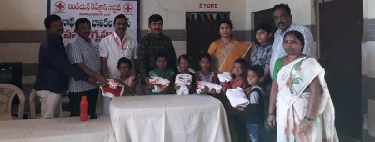 Red Cross brings smile to orphans on Diwali