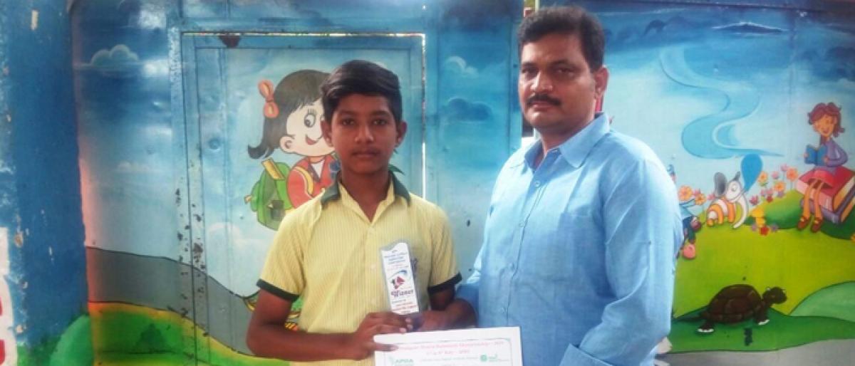 PACE student wins district-level badminton doubles in Ongole