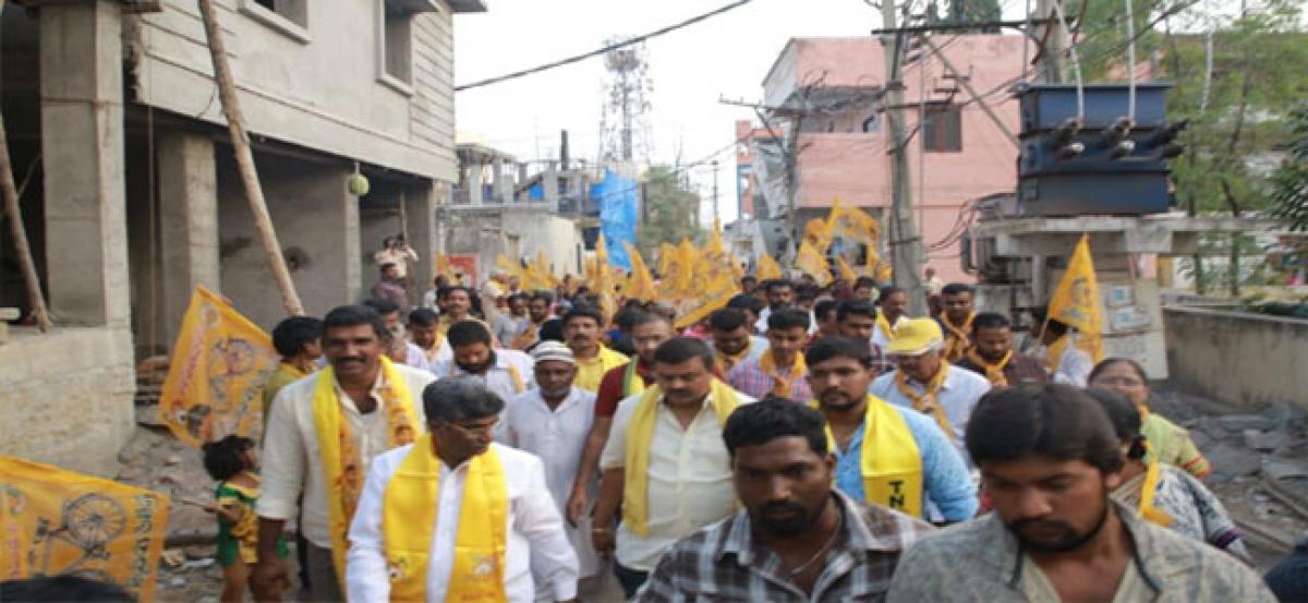 Padayatra by TDP ticket aspirant