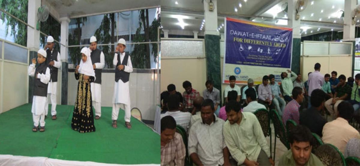 Differently-abled get taste of iftar party