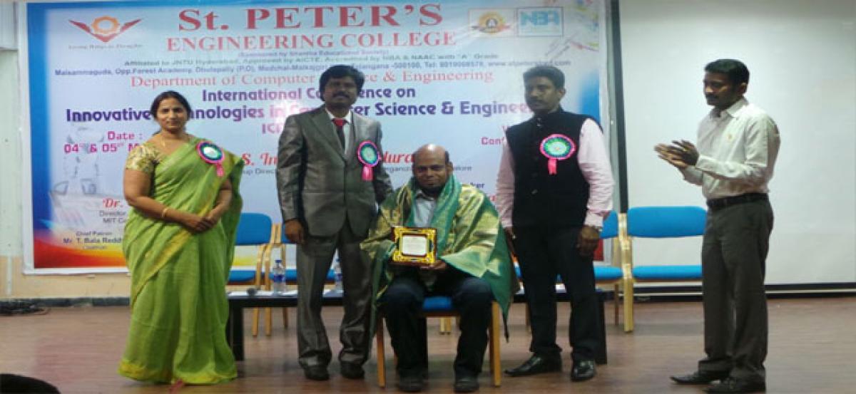 St. Peter’s Engg College hosts 2-day intl seminar