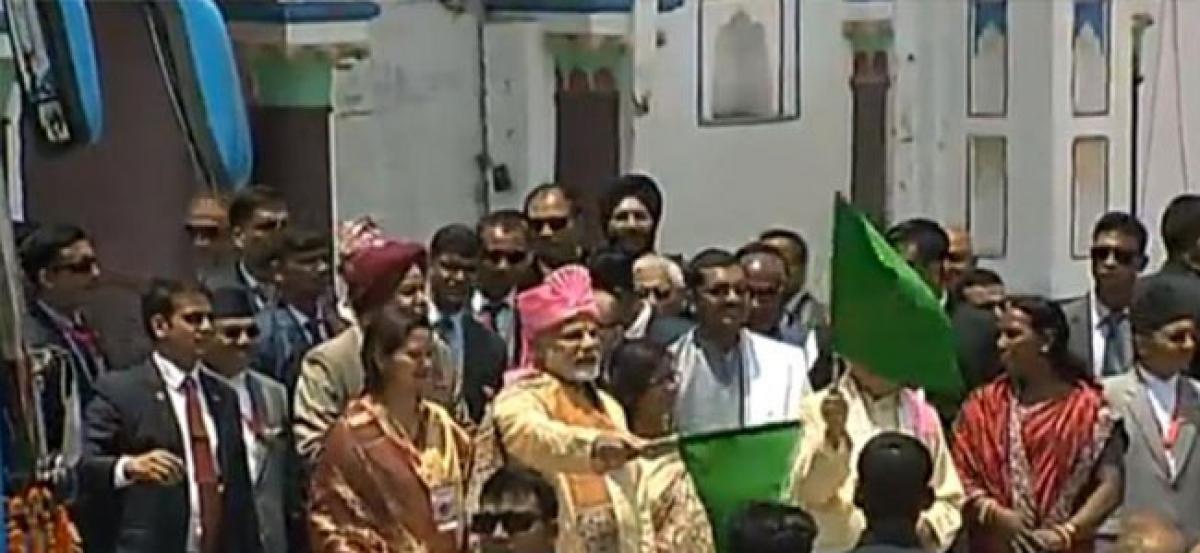 PM Modi’s third Nepal visit starts off bus service between Janakpur and Ayodhya