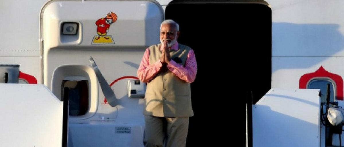 PM Narendra Modi arrives in Hamburg for G20 Summit