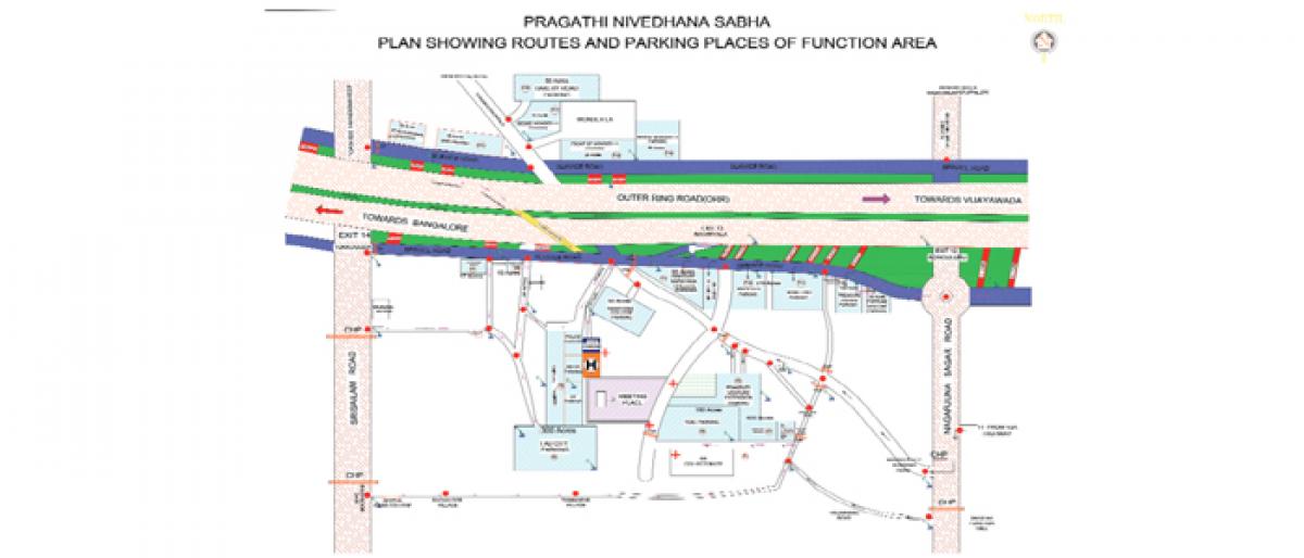 Traffic curbs for Pragathi Nivedhana Sabha