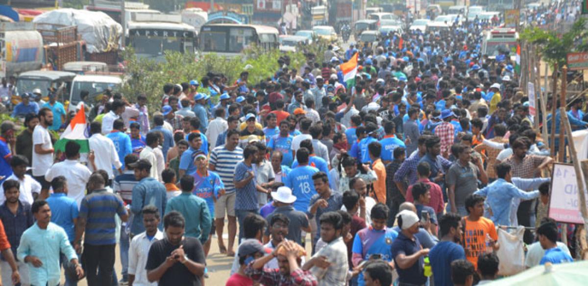 Crowds at ACA-VDCA stadium on cloud nine